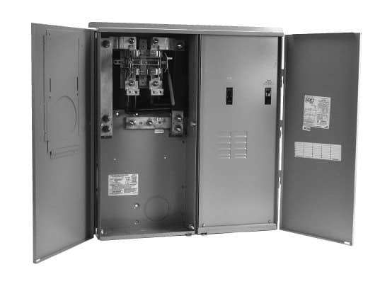 Midwest 400 Amp Ringless All-In-One Load Center House Panel – 8/8 Distribution, 120/240V - Outdoorsiness