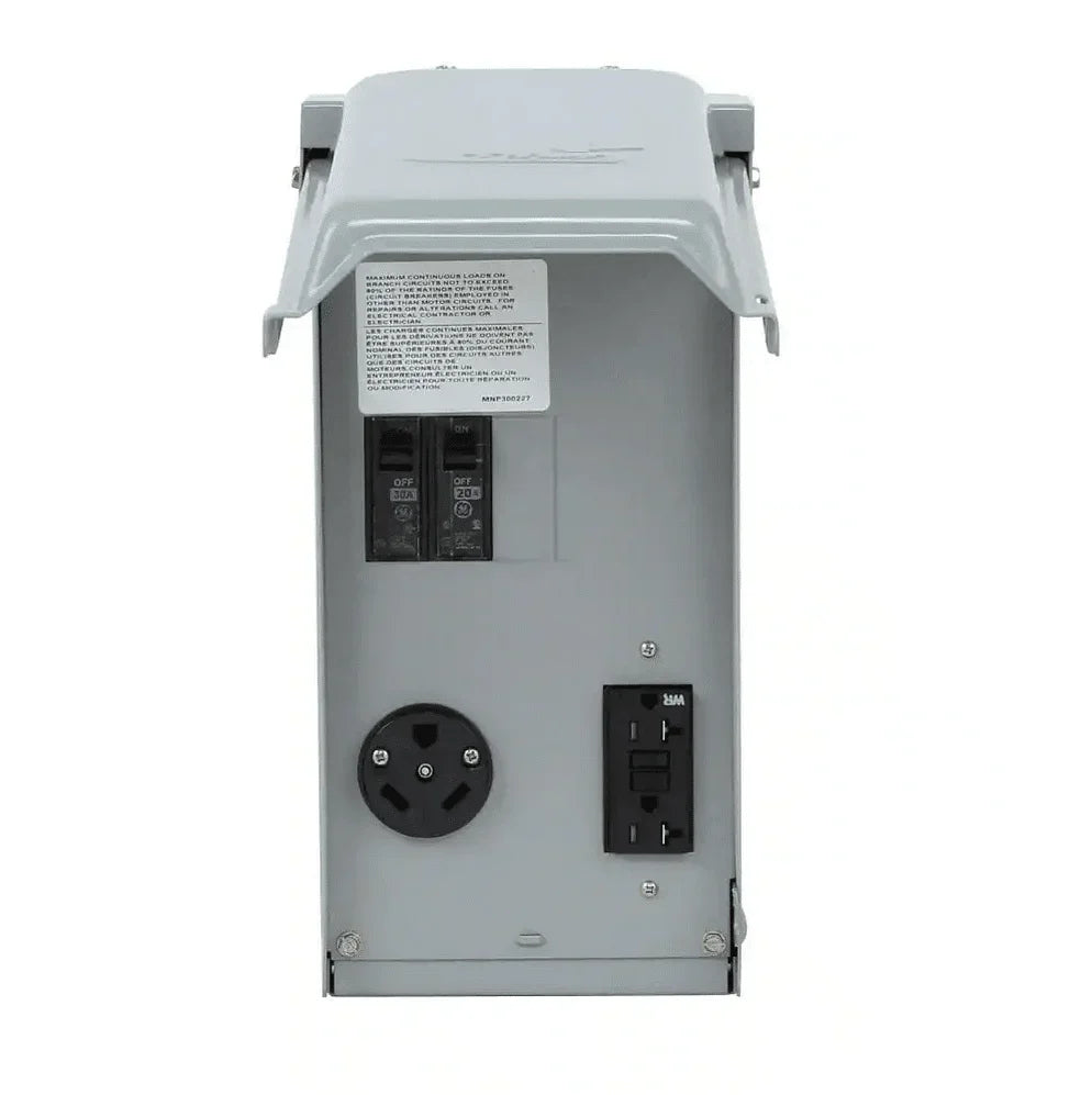 Midwest 30/20 Amp RV Receptacle  W/ 20A GFCI - U041C010 - Heavy Duty