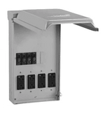 Midwest U014C010 100A Surface Unmetered - 4x 120v, 20A GFCI Outlets - Outdoorsiness