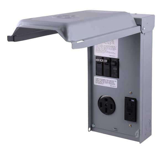 MIDWEST U055C010P 50-20 Amp Gfi Service • RV/EV Power Outlet Panel • 20A GFCI RECPT 70A • RV Pedestals • RV Surface Mount Panel • 120/240 VAC - Outdoorsiness
