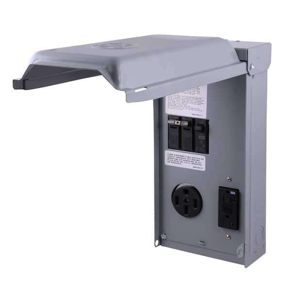 MIDWEST U055C010P 50-20 Amp Gfi Service • RV/EV Power Outlet Panel • 20A GFCI RECPT 70A • RV Pedestals • RV Surface Mount Panel • 120/240 VAC - Outdoorsiness
