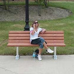 Multi Pedestal Wooden Park Bench - Frame Kit - Outdoorsiness