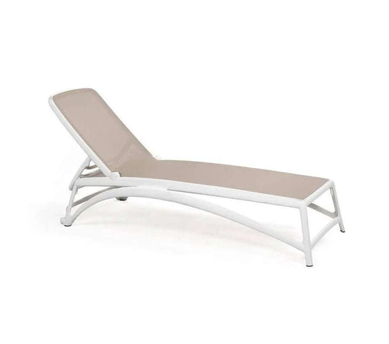 Nardi Atlantico Adjustable Commercial Resin Pool Sun Lounger - Outdoorsiness