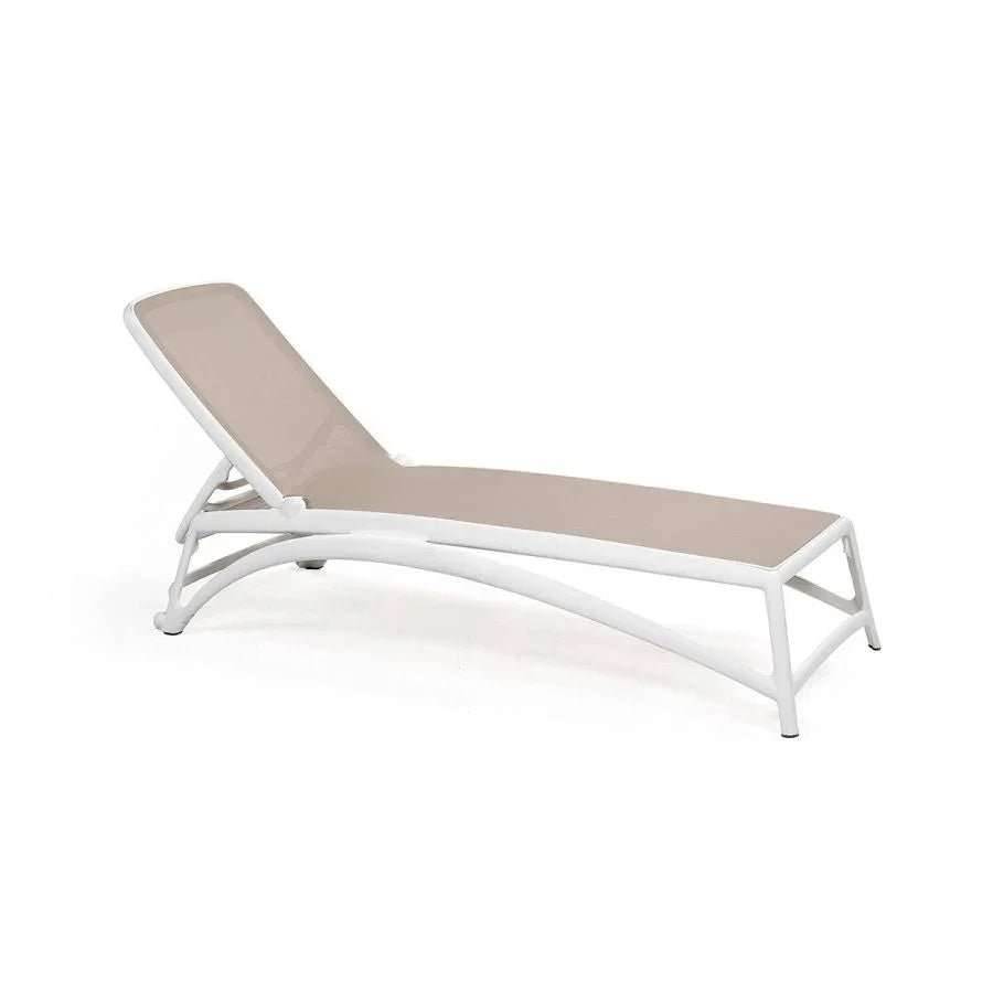 Nardi Atlantico Adjustable Commercial Resin Pool Sun Lounger - Outdoorsiness