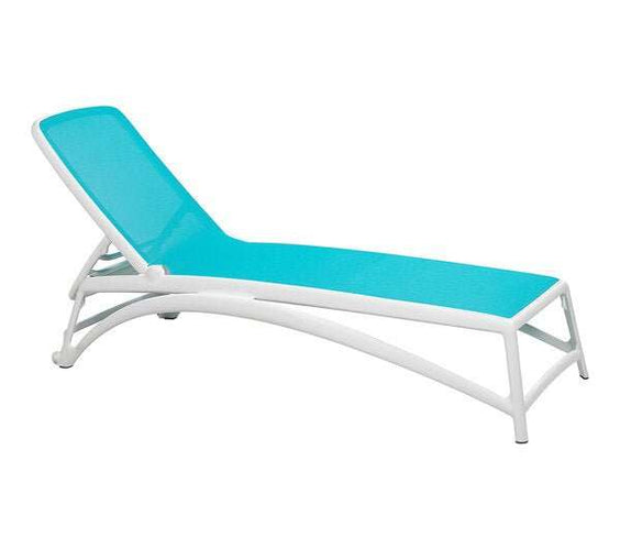 Nardi Atlantico Adjustable Commercial Resin Pool Sun Lounger - Outdoorsiness