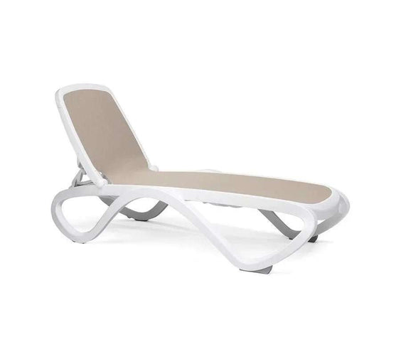 Nardi Omega Adjustable Commercial Sling Pool Chaise Lounge - Outdoorsiness