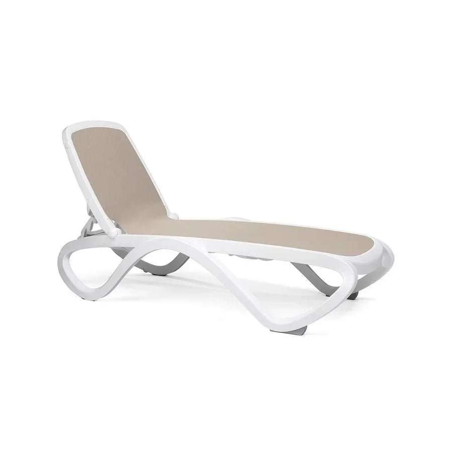 Nardi Omega Adjustable Commercial Sling Pool Chaise Lounge - Outdoorsiness