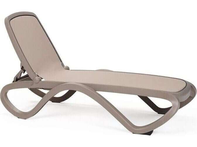 Nardi Omega Adjustable Commercial Sling Pool Chaise Lounge - Outdoorsiness