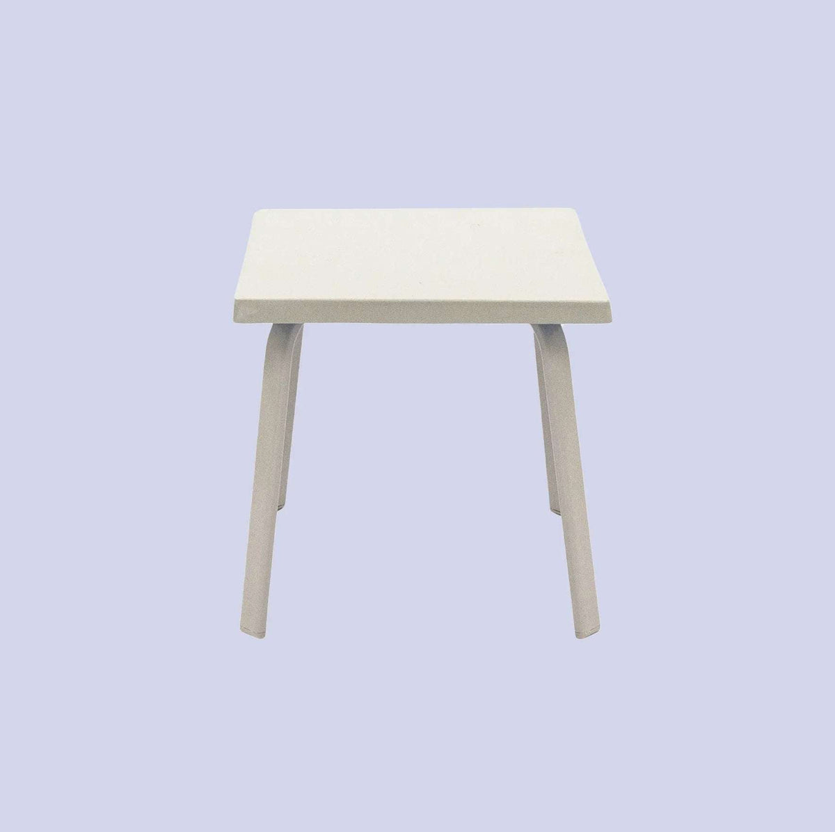 Oasis 18in Square Fiberglass Pool Side Table – Aluminum Frame - Outdoorsiness