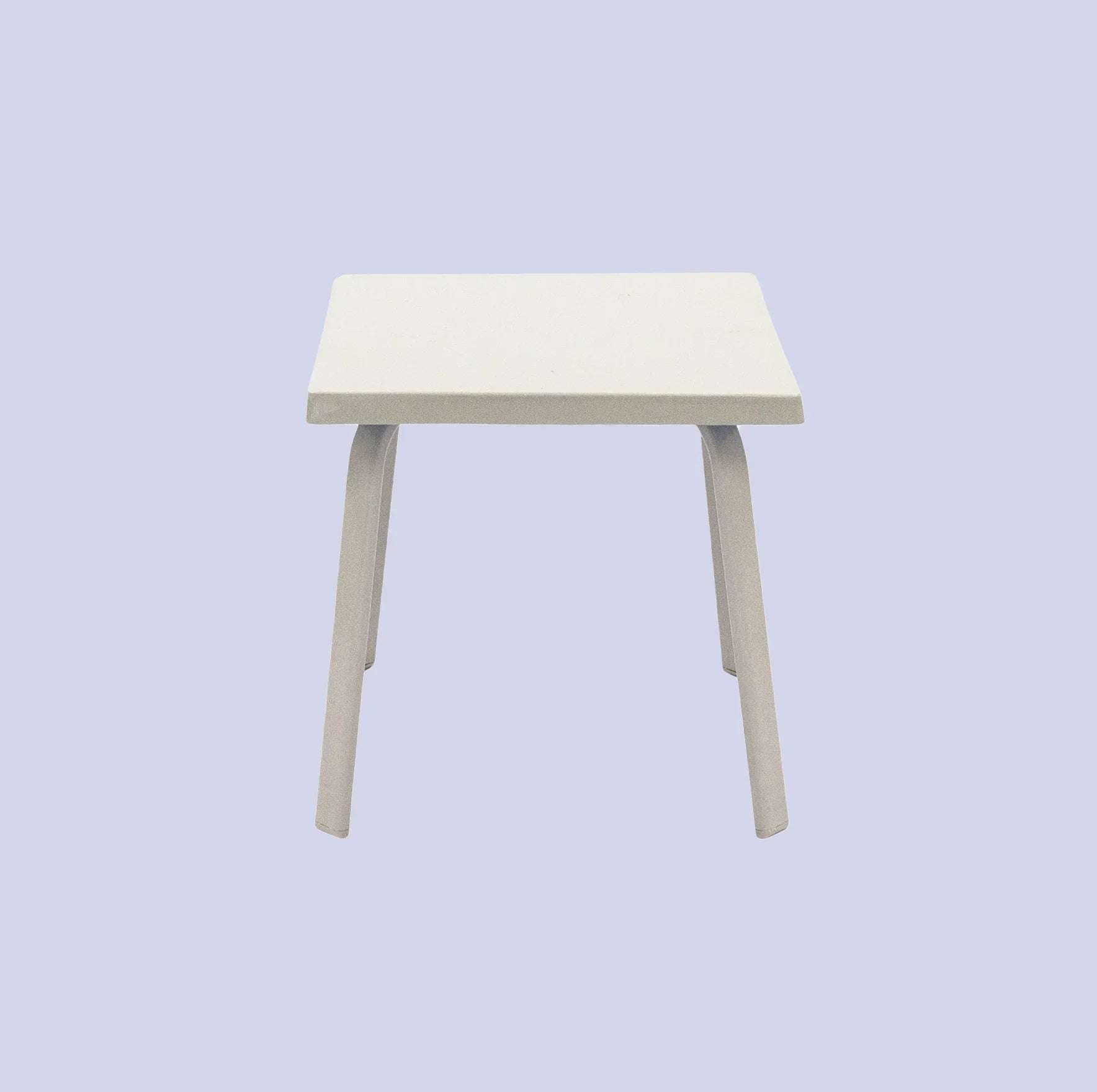 Oasis 18in Square Fiberglass Pool Side Table – Aluminum Frame - Outdoorsiness