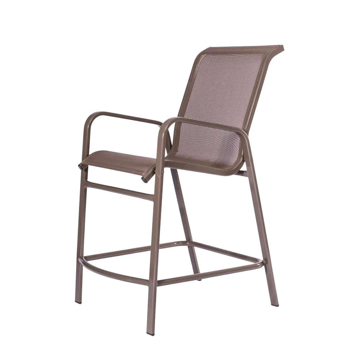 Oasis Commercial Sling Balcony Height Chair – Powder-Coated Aluminum, All-Weather Sling - Outdoorsiness