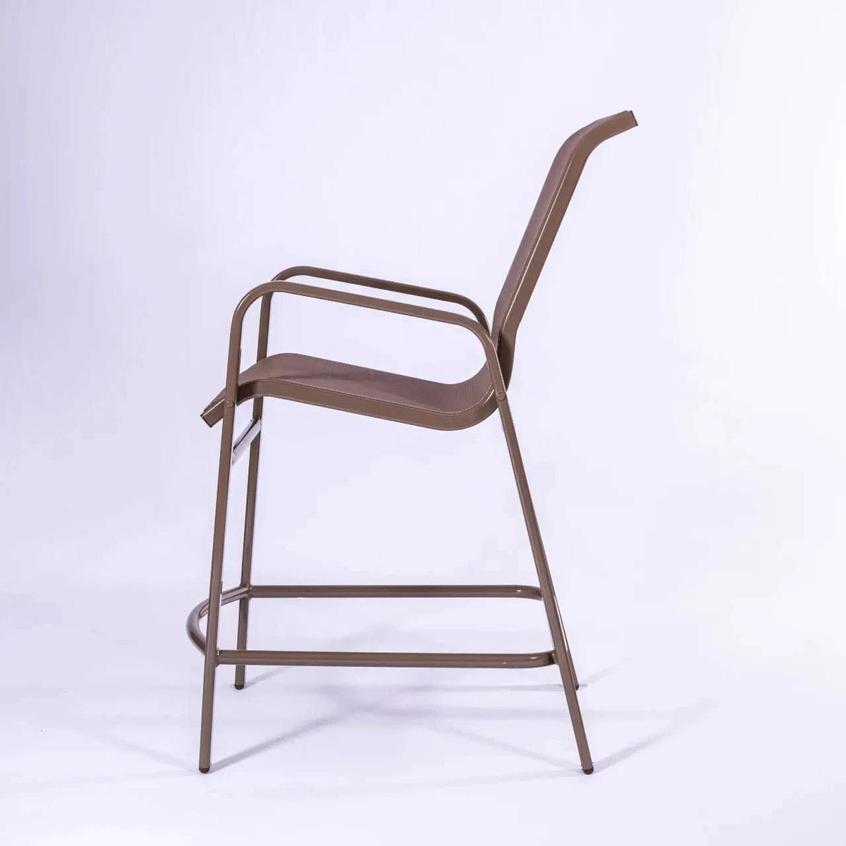 Oasis Commercial Sling Balcony Height Chair – Powder-Coated Aluminum, All-Weather Sling - Outdoorsiness