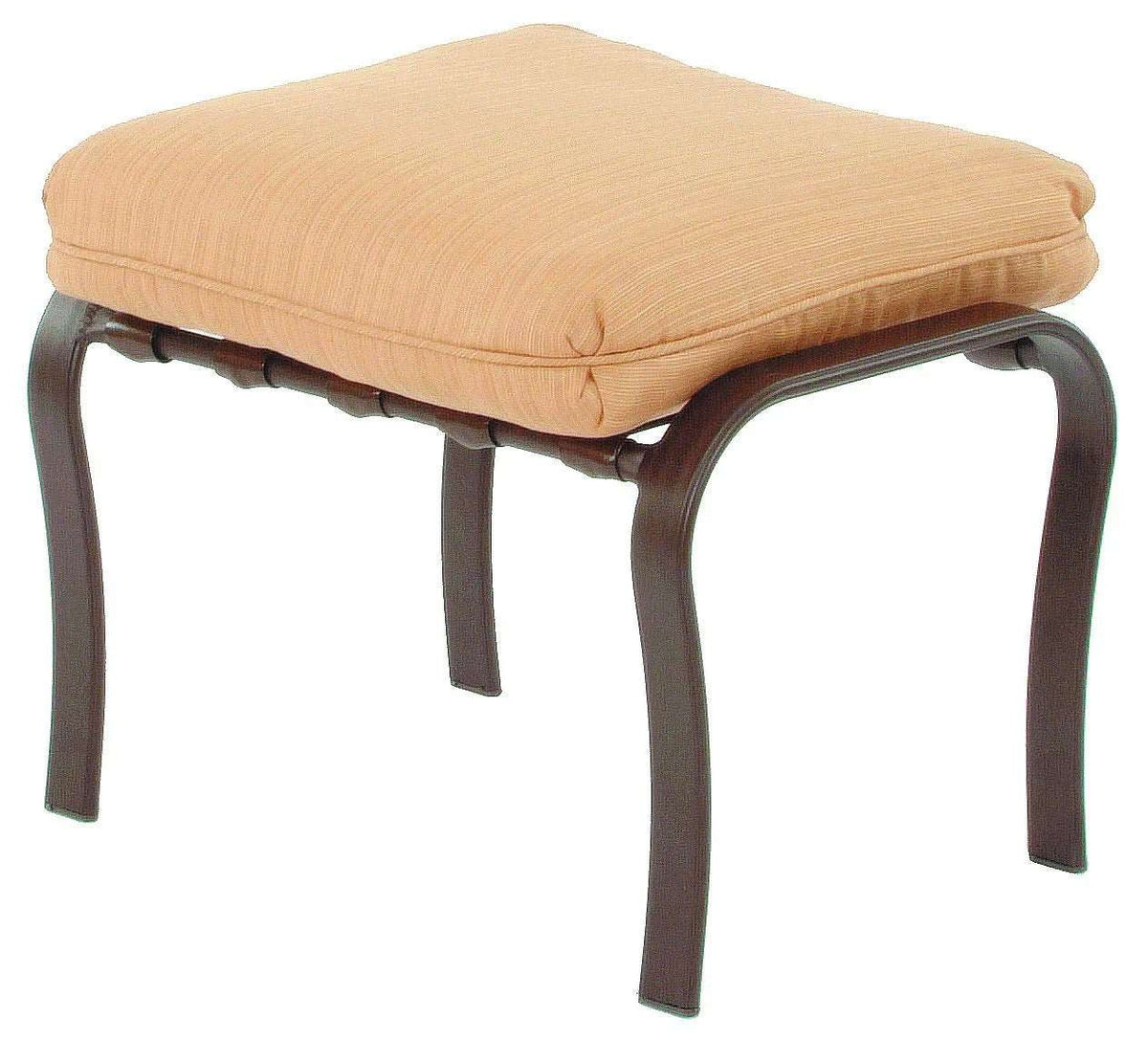 Orleans Aluminum Outdoor Commercial Dining Chair Ottoman - Outdoorsiness
