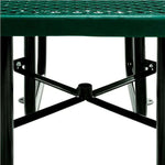Outdoorsiness Quick Ship 46in Square ADA Compliant Picnic Table – Wheelchair Accessible, Thermoplastic, UL Certified - Outdoorsiness