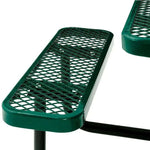 Outdoorsiness Quick Ship 46in Square ADA Compliant Picnic Table – Wheelchair Accessible, Thermoplastic, UL Certified - Outdoorsiness
