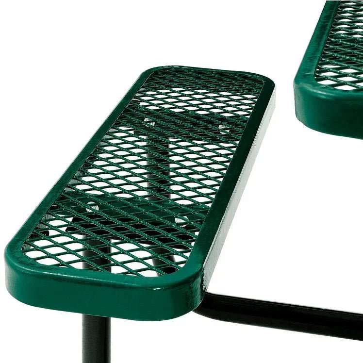 Outdoorsiness Quick Ship 46in Square ADA Compliant Picnic Table – Wheelchair Accessible, Thermoplastic, UL Certified - Outdoorsiness