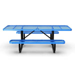 Outdoorsiness Quick Ship 8ft ADA Compliant Rectangular Picnic Table – Wheelchair Accessible, Thermoplastic, UL Certified - Outdoorsiness