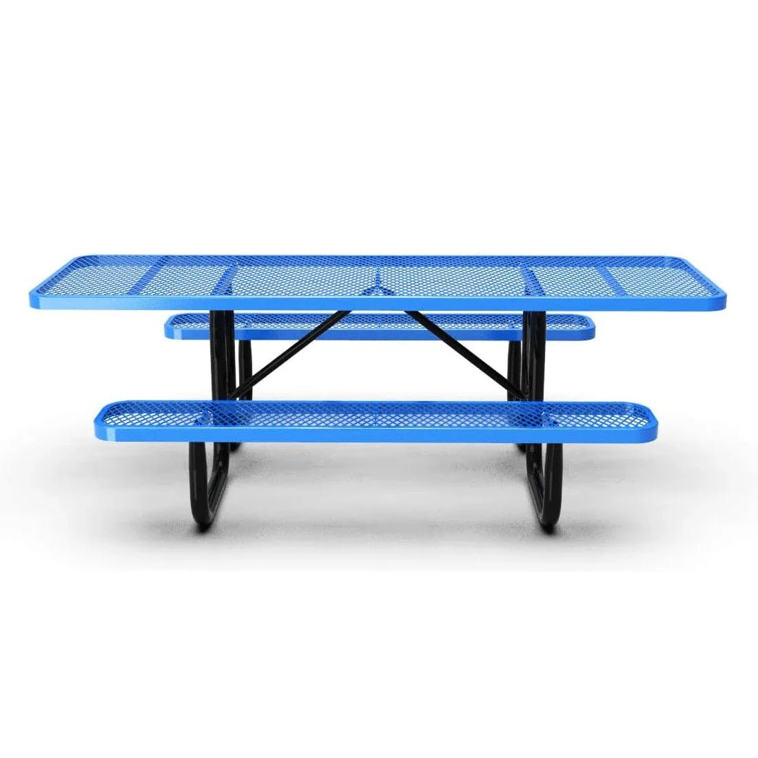 Outdoorsiness Quick Ship 8ft ADA Compliant Rectangular Picnic Table – Wheelchair Accessible, Thermoplastic, UL Certified - Outdoorsiness