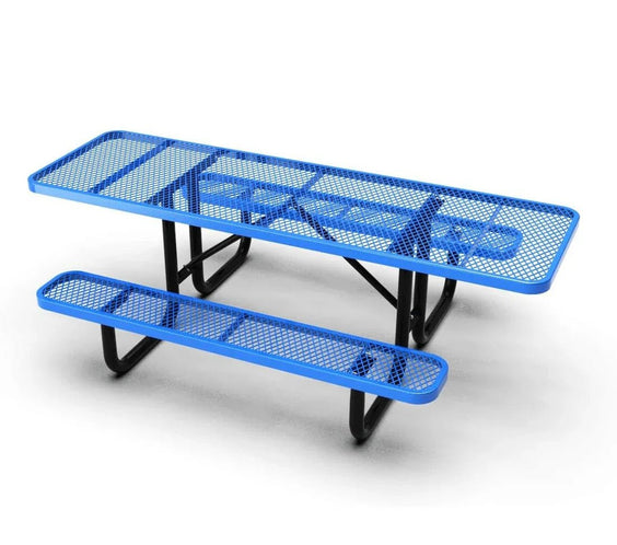 Outdoorsiness Quick Ship 8ft ADA Compliant Rectangular Picnic Table – Wheelchair Accessible, Thermoplastic, UL Certified - Outdoorsiness