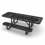 Outdoorsiness Quick Ship 8ft ADA Compliant Rectangular Picnic Table – Wheelchair Accessible, Thermoplastic, UL Certified - Outdoorsiness