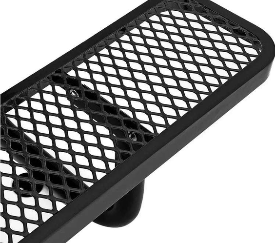 Outdoorsiness Quick Ship Commercial 10ft Rectangular Picnic Table – Thermoplastic Expanded Metal, UL Certified - Outdoorsiness