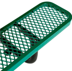 Outdoorsiness Quick Ship Commercial 10ft Rectangular Picnic Table – Thermoplastic Expanded Metal, UL Certified - Outdoorsiness