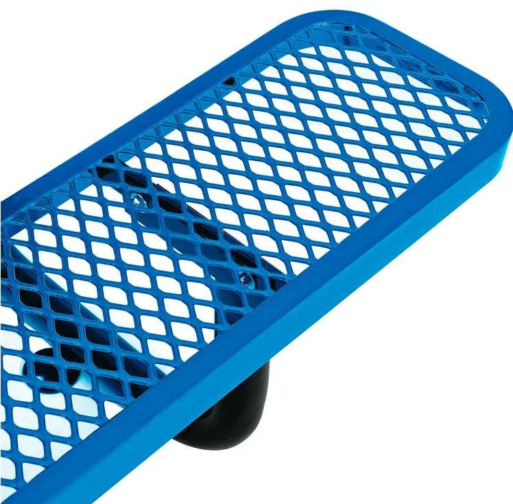 Outdoorsiness Quick Ship Commercial 10ft Rectangular Picnic Table – Thermoplastic Expanded Metal, UL Certified - Outdoorsiness