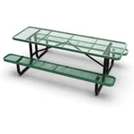 Outdoorsiness Quick Ship Commercial 8ft Rectangular Picnic Table – Thermoplastic Expanded Metal, UL Certified - Outdoorsiness