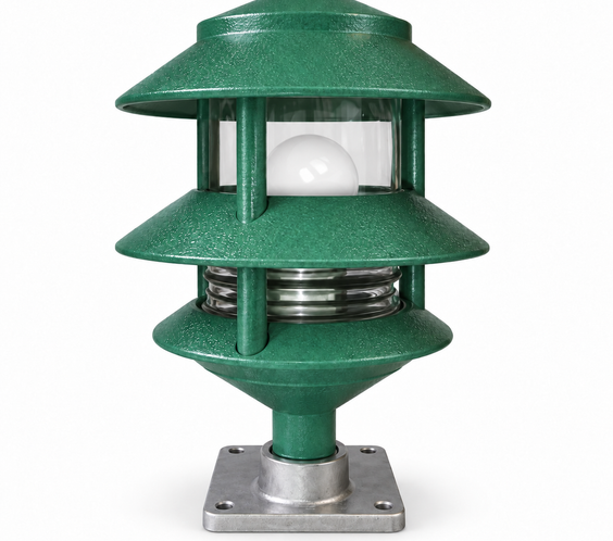 RV Pedestal Pagoda Light Kit — Dusk-to-Dawn LED