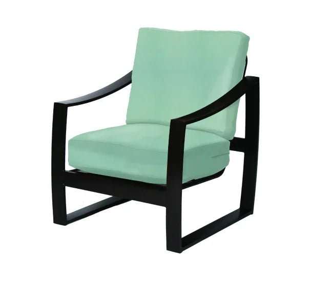 Pinnacle Deep Seating Cushioned Aluminum Commercial Dining Arm Chair - Outdoorsiness
