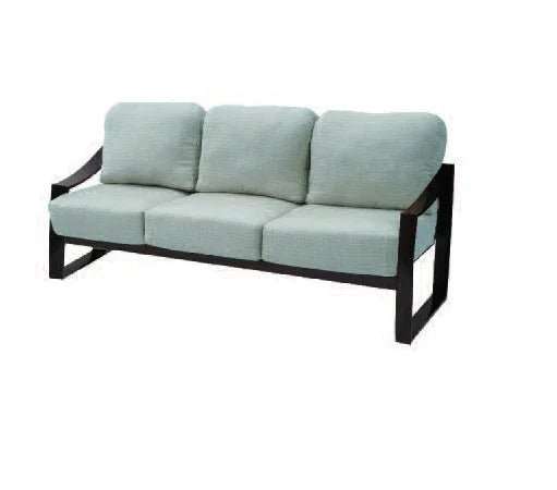 Pinnacle Deep Seating Cushioned Aluminum Commercial Patio Sofa - Outdoorsiness