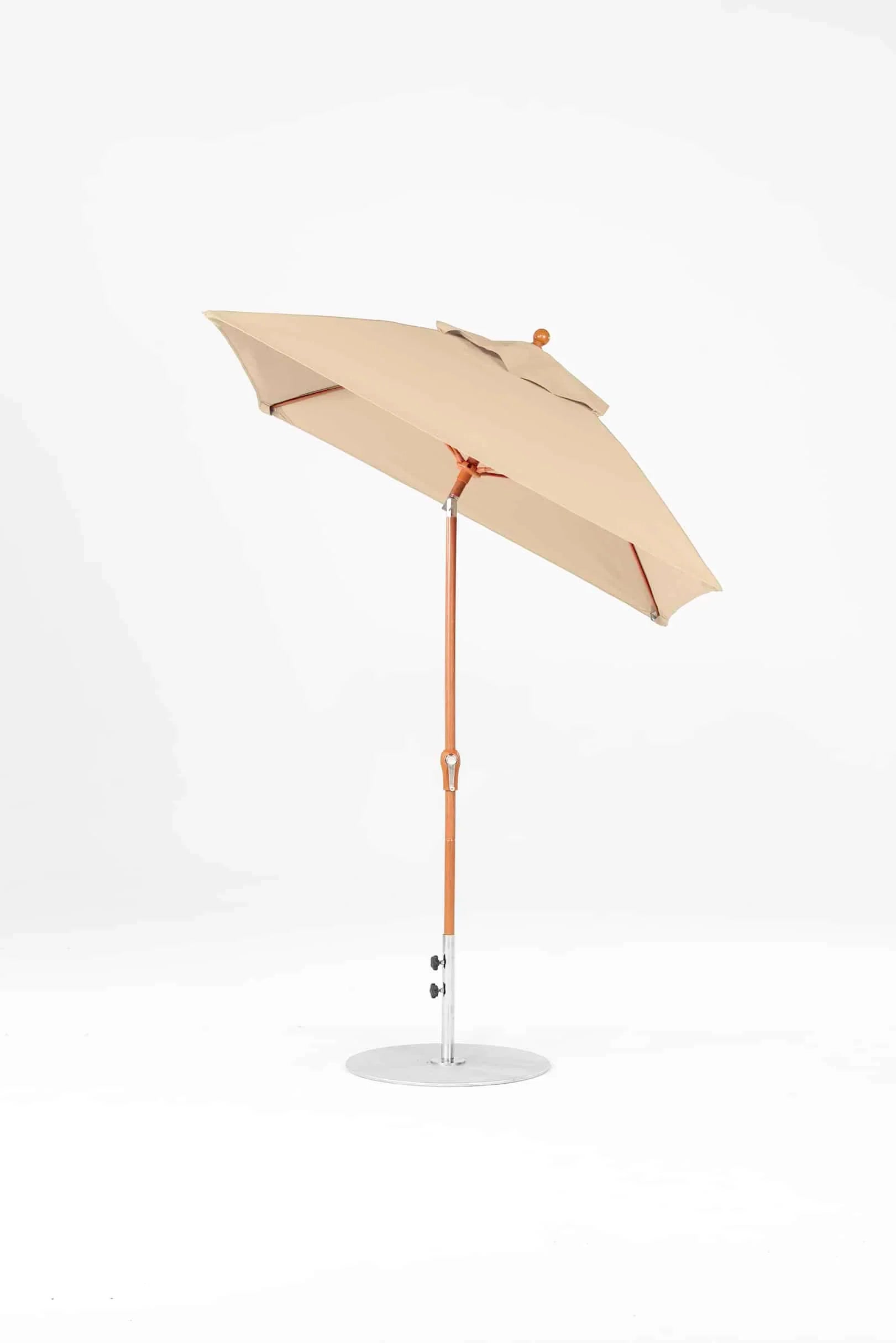 Frankford Monterey 6.5 ft Market Umbrella Fiberglass - Crank Auto Tilt - Square