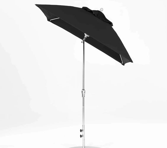 Frankford Monterey 6.5 ft Market Umbrella Fiberglass - Crank Auto Tilt - Square