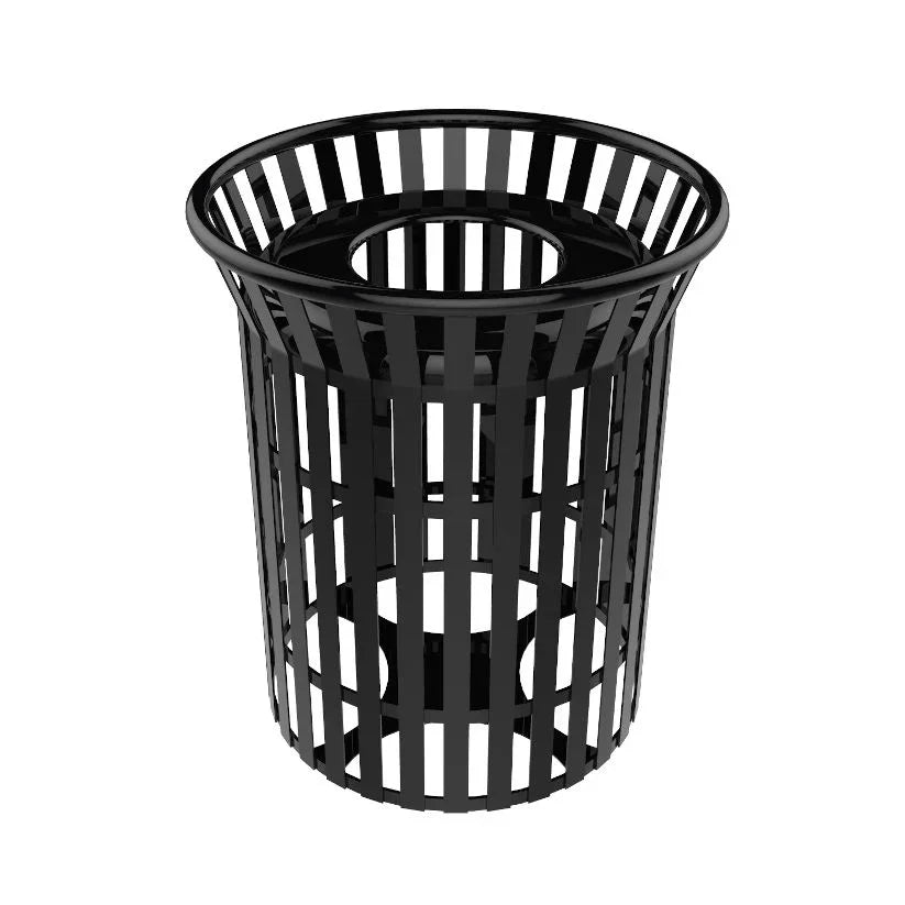 32 Gallon Ribbed Wide Top Trash Receptacle 