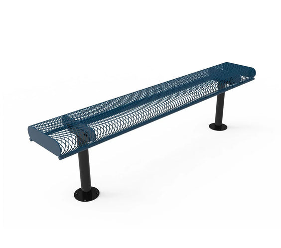 4ft Bench without Back - Rolled Edges - Expanded Metal