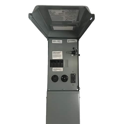 50-30-20 GFCI RV Pedestal With Light - Direct Bury