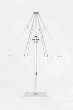Frankford Nova Giant Center Aluminum Matte Silver 16 Foot Wide Octagon Telescoping Crank Umbrella