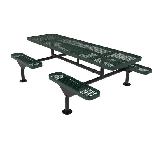 Nexus Rectangle Frame 8ft Picnic Table- Expanded Metal