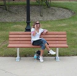 Multi Pedestal Wooden Park Bench - Frame Kit 