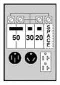 50/30/20 GFCI Unmetered surface box U075CTL010 -Loop Lug
