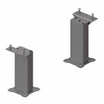 Traditional Bench Without back - Pedestal Mount - Frame Kit 