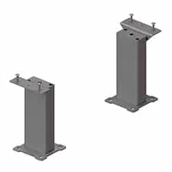 Traditional Bench Without back - Pedestal Mount - Frame Kit 