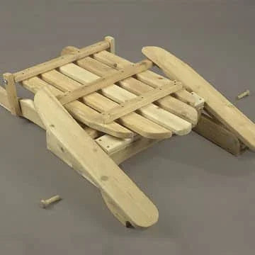 Cedar Log Folding Adirondack Chair