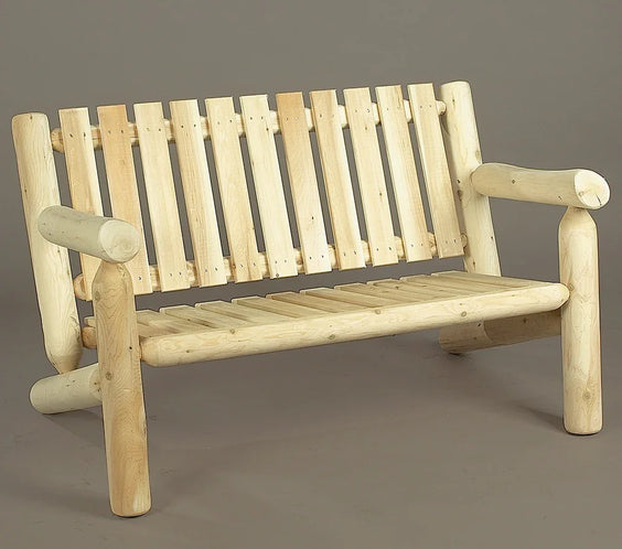Cedar Log 4ft Love Seat  Settee