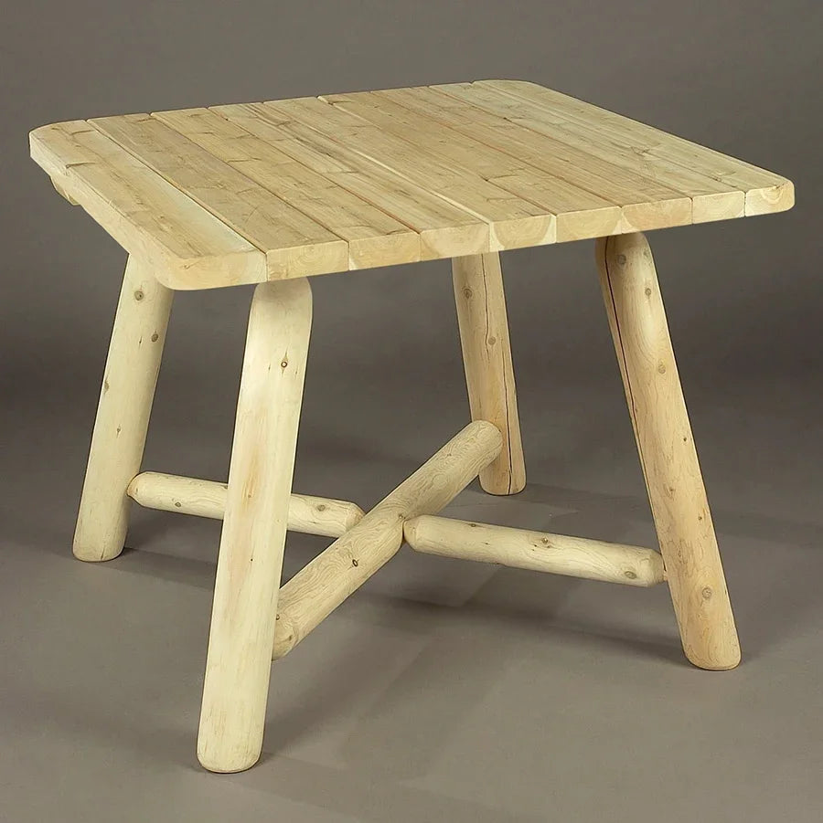 Cedar Log 5 Piece 37" Square Dining Set