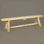 Cedar Log Bench 6ft