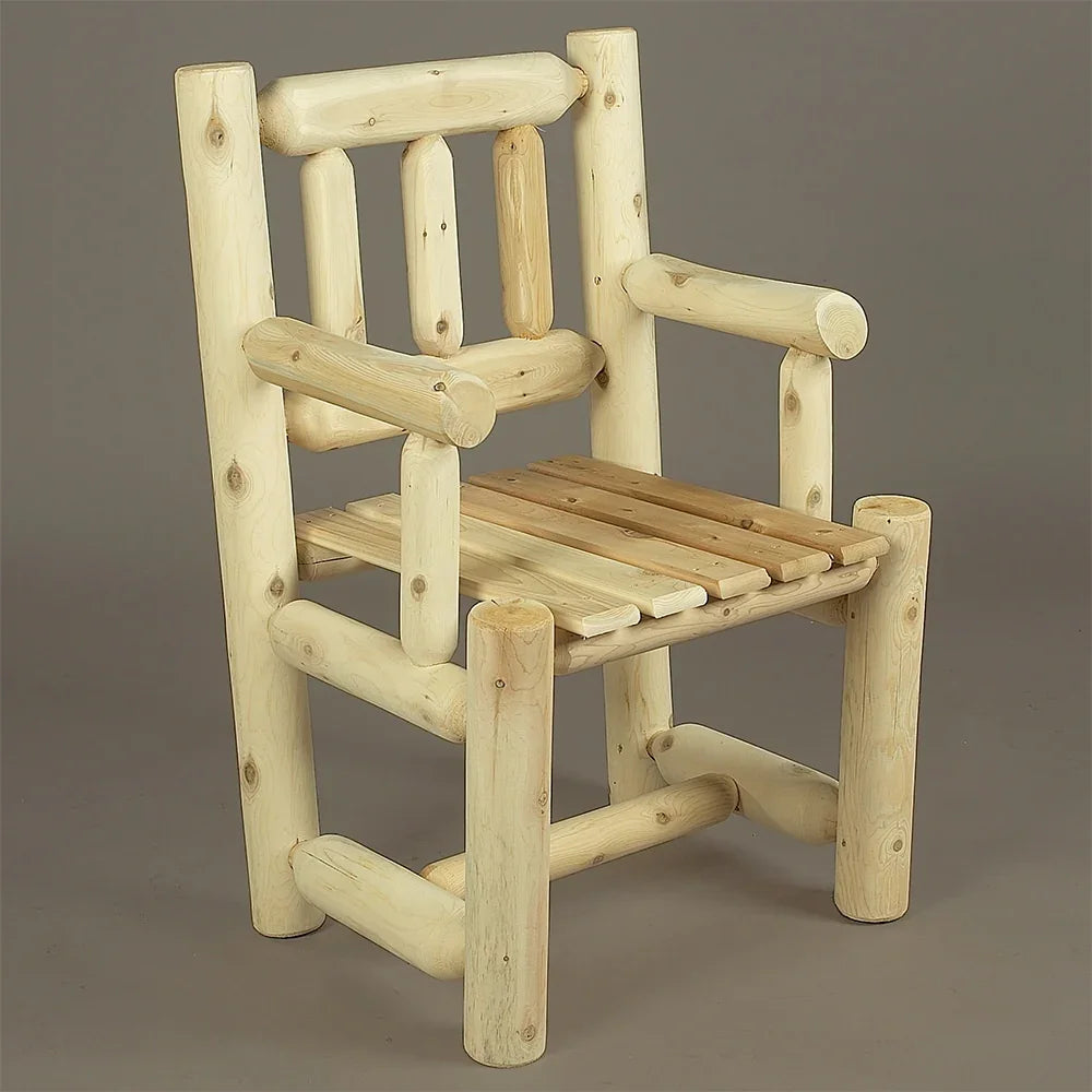 Cedar Log Captains Dining Chair