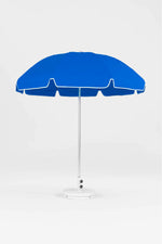 Frankford Laurel Steel Silver Anodized 7.5 Foot Wide Octagon Manual Lift Umbrella -NO TILT