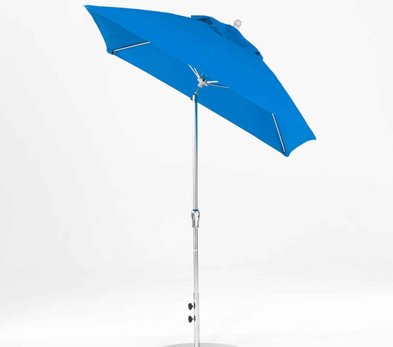 Frankford Monterey 6.5 ft Market Umbrella Fiberglass - Crank Auto Tilt - Square