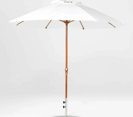 Frankford Monterey 7.5 ft Market Fiberglass -  NO Tilt -  OCTAGON Crank Umbrella